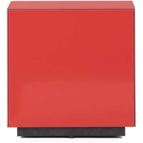 SONOROUS STB-45 All Glass Cube Side Table / Night Stand - Scarlet Red