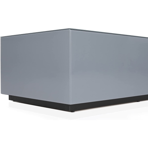 SONOROUS CTB-120 All Glass Coffee Table / Center Table - Gray Ash