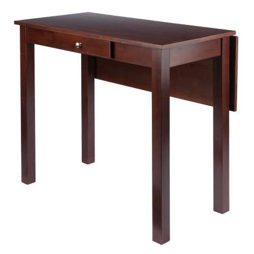 TARRUBOUTIQUE  Perrone High Table With Drop Leaf, Walnut