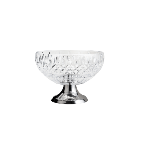 Lys Collection Crystal Centrepiece with Stainless Steel Foot 25cm