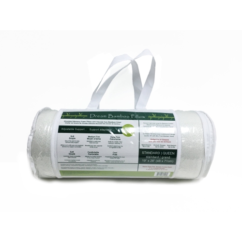 Ultraflex Cozy - Orthopedic Hypoallergenic Eco-friendly Stay Cool Comfort Memory Foam Bamboo Pillow