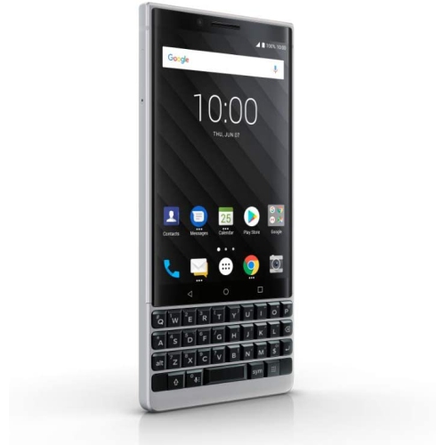 Blackberry Key 2 64GB - GSM Unlocked Smartphone - Silver - International Model - Open Box