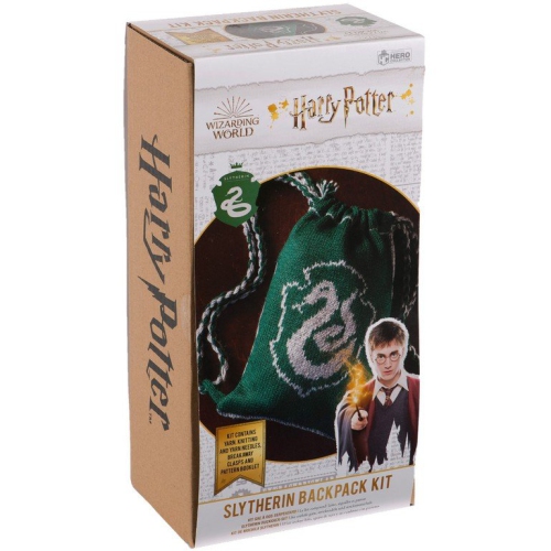 Ensemble de tricot Harry Potter Publications d'Eaglemoss : Sac à dos réversible Serpentard difficulté intermédiaire