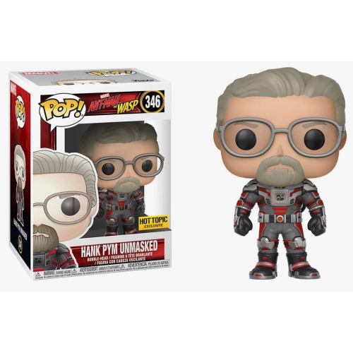 FUNKO  Pop Marvel Ant-Man And The Wasp Vinyl Bobble-Head Hank Pym Unmasked #346 Hot Topic Exclusive