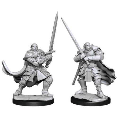 WIZKIDS GAMES  Dungeons & Dragons Nolzur's Marvelous Unpainted Miniatures: Half-Orc Paladin (Male)