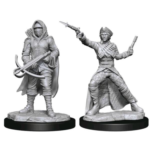 WizKids Games Wizkids Deep Cuts Unpainted Miniatures: Bounty Hunter & Outlaw