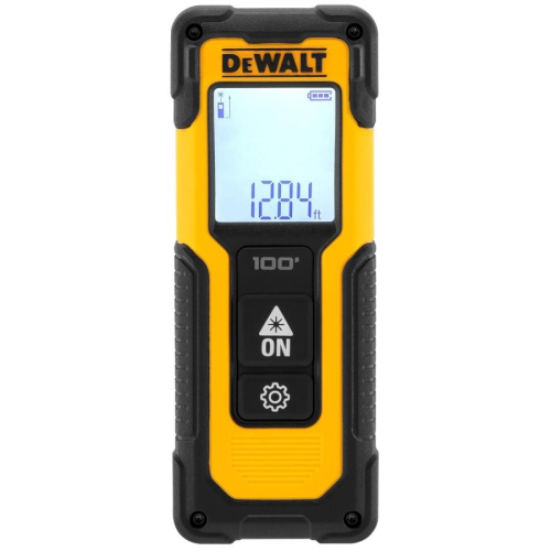 DEWALT 100' Laser Distance Measurer with Area and Volume Calculation