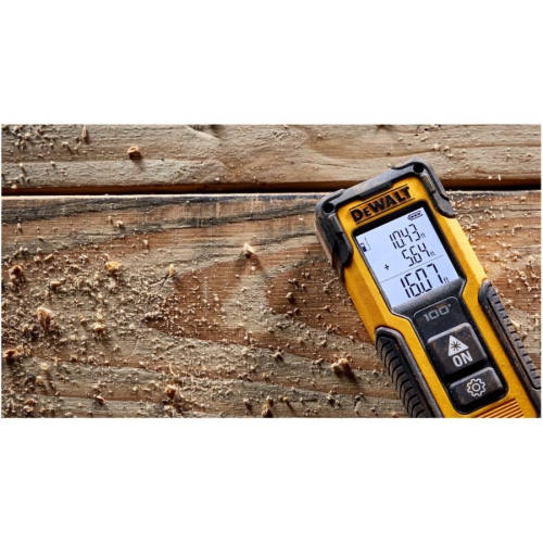 DEWALT 100' Laser Distance Measurer with Area and Volume Calculation