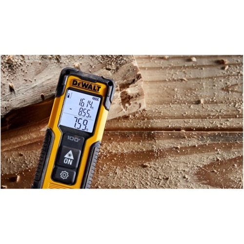 DEWALT 100' Laser Distance Measurer with Area and Volume Calculation