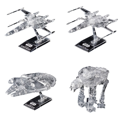 Star Wars 1/144 & 1/350 & 1/540 Scale Model Kit: Clear Vehicle Set