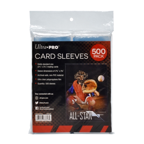 Card Sleeves Standard Size 500 Pack Penny