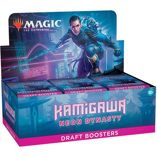 Magic: The Gathering: Kamigawa&nbsp;: Boîte de 36 extensions Neon Dynasty Draft, 15 cartes par paquet