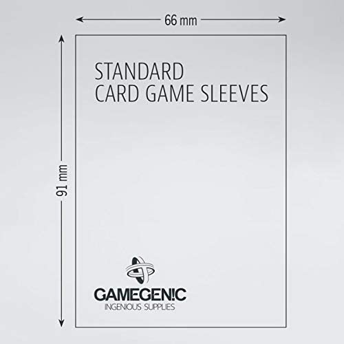 Pochettes de jeu de société Gamegenic prime - jeu de cartes standard 50 pochettes par paquet