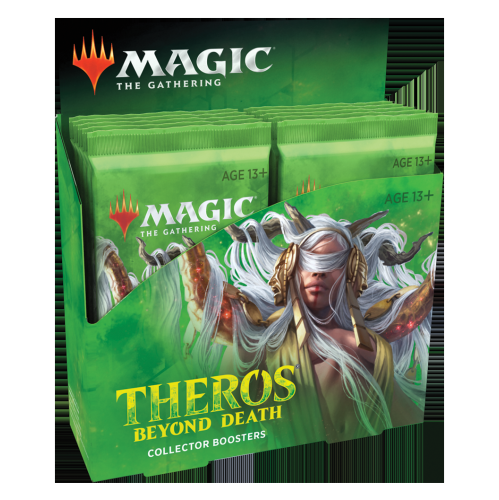 Wizards of the Coast Magic the Gathering: Theros Beyond Death Collector Boosters Box 12 booster packs, 15 cards per pack