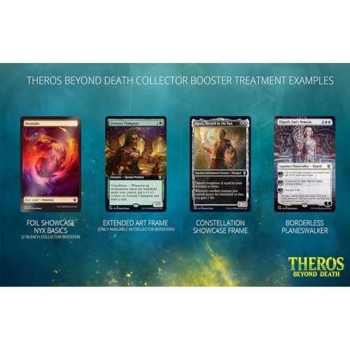 Wizards of the Coast Magic the Gathering: Theros Beyond Death Collector Boosters Box 12 booster packs, 15 cards per pack