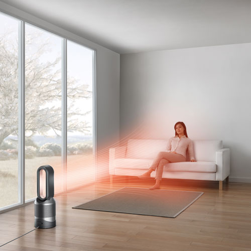 Dyson HP02 Pure Hot + Cool Link Air Purifier with HEPA Filter - Steel Black/Nickel