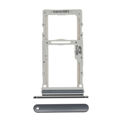 Replacement Nano Sim Card + Micro SD Card Tray For LG Velvet - Aurora Grey