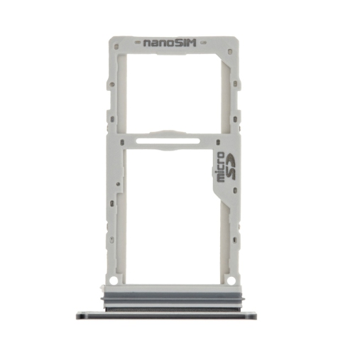 Replacement Nano Sim Card + Micro SD Card Tray For LG Velvet - Aurora Grey