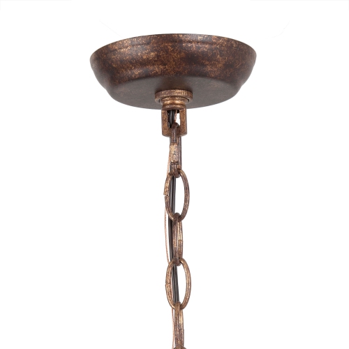 French Country 6-Light Distressed Chandelier