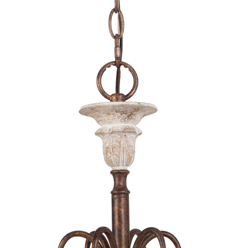 French Country 6-Light Distressed Chandelier