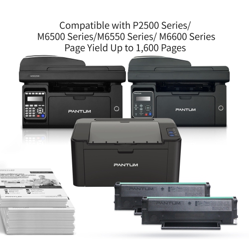 Lot de 3 cartouches de toner noir d'origine Pantum PB-211EV, version à haut rendement de PB-210 pour P2500W, P2502W, P2500W, M6550NW, M6600NW