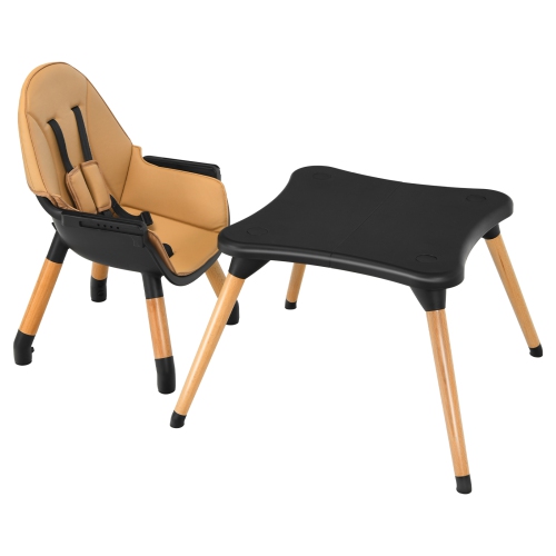 Ensemble de chaises de table convertibles 6-en-1 de Costway pour bébés et tout-petits avec table à blocs de construction