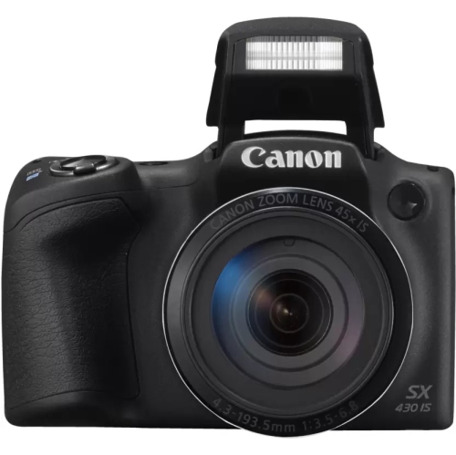 Canon PowerShot SX430 is 20 MP Digital Camera (Black) (International Model  No Warranty)