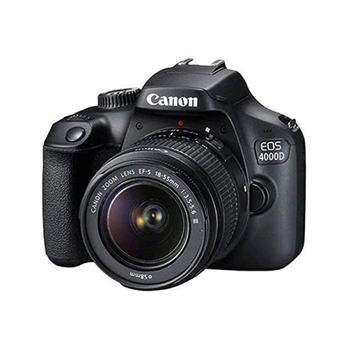 Canon EOS 4000D Rebel T100 DSLR Camera with 18-55mm Lens, 64GB Card, Software, and More Bundle