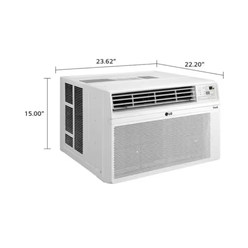 Le climatiseur LG 10 000 BTU Window Smart refroidit 450 m². pi. avec ENERGY STAR et télécommande (LW1022ERSM)