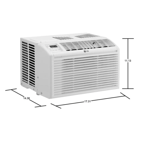 Climatiseur de fenêtre de 115 V de 6,000 BTU de LG, 250 po2 Pi Avec télécommande