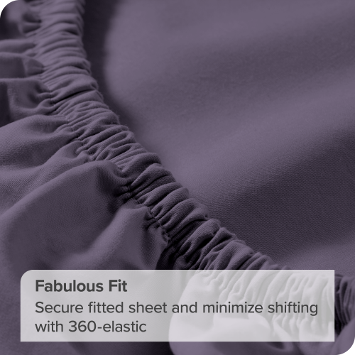 Bare Home 100% Organic Cotton Sheet Set - Crisp Percale Weave - Lightweight & Breathable