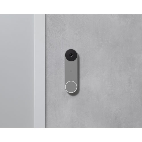 Sonnette vidéo sans fil à pile Nest de Google - Cendre