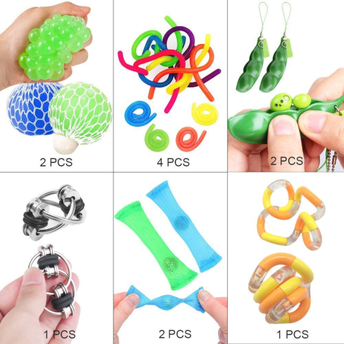 Fidget Toys 12Pcs Fidget Toys for Adults and Fidget Toys for Sensory Kids