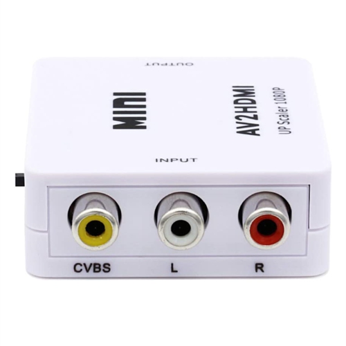 RCA to HDMI Converter, NIERBO 1080P AV to HDMI RCA Composite CVBS Video Audio Converter Adapter Supporting PAL/NTSC for