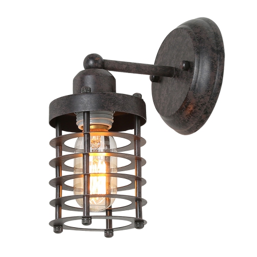 Industrial 1-Light Single Cylinder Indoor Wall Sconce