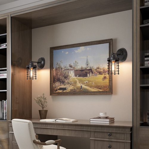 Industrial 1-Light Single Cylinder Indoor Wall Sconce