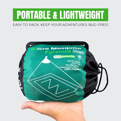 MEKKAPRO Mosquito Camping Insect Net with Carry Bag, Compact and Lightweight, Fits Sleeping Bags, Bed, Tent
