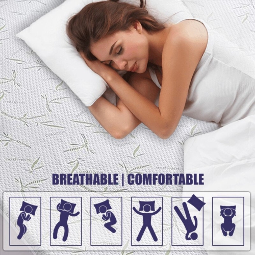 Ultraflex Swiss Bamboo - Jacquard Bamboo Waterproof Mattress Protector