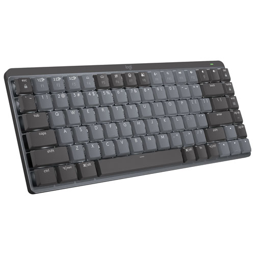 Logitech MX Mechanical Mini Wireless Compact Backlit Tactile Keyboard - Graphite - English