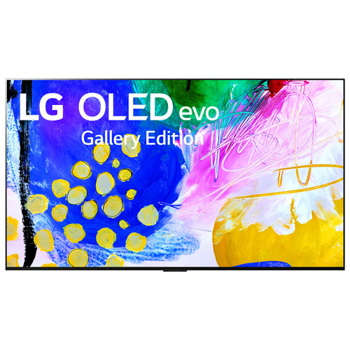 Téléviseur intelligent webOS Evo Gallery HDR DELO UHD 4K G2 de 83 po de LG - 2022 - Argenté satiné