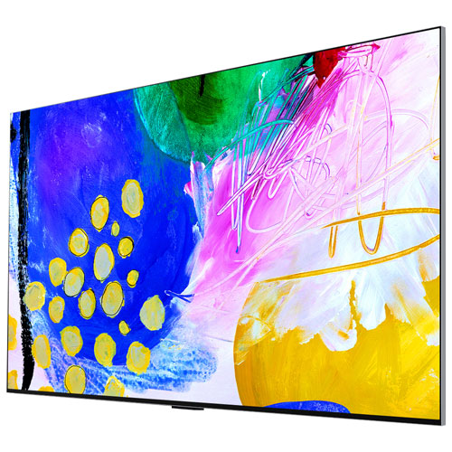 LG 77" G2 4K UHD HDR OLED webOS Evo Gallery Smart TV (OLED77G2PUA) - 2022 - Satin Silver