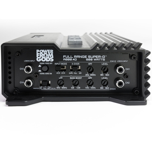 Hifonics A800.4D Alpha Series Compact 800 Watt 4-Channel Car Amplifier