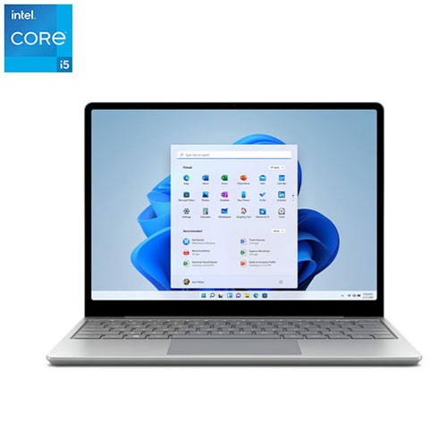 Microsoft Surface Laptop Go 2 12.4" Touchscreen Laptop - Platinum (Intel i5-1135G7/128GB SSD/8GB RAM) - En