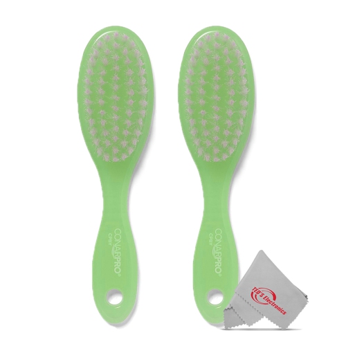 Brosse pour bébé 2x Pro de Conair très douce pour les petites têtes - Vert