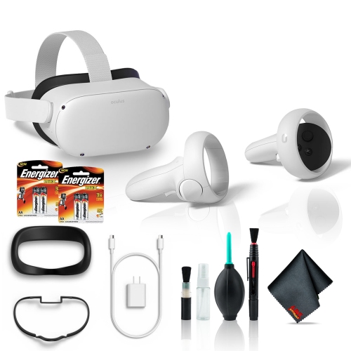 Meta Quest 2 Advanced VR Headset 256GB White Bundle with Extra
