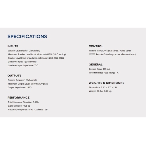 AudioControl The Epicenter Micro Bass Restoration Processor & Line Output Converter w/ACR-4 Remote Included