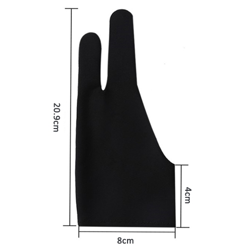 navor Artist Gloves, High Elasticity Glove with Two Fingers for Sketching, Graphics iPad Drawing for Right/Left Hand