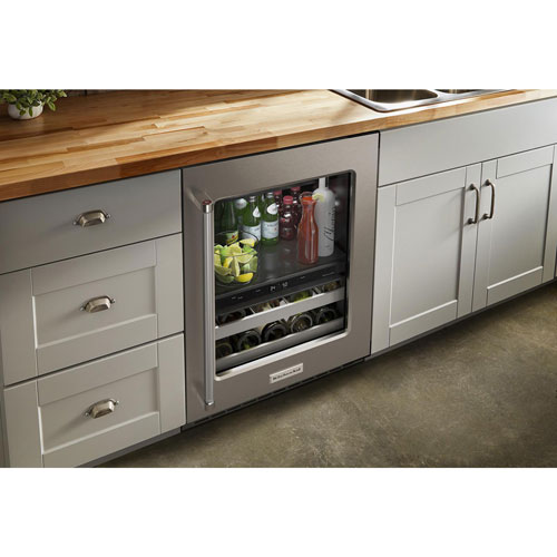 KitchenAid Undercounter 4.9 Cu. Ft. Freestanding Beverage Centre - Stainless Steel
