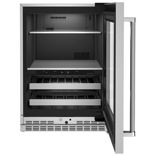 KitchenAid Undercounter 4.9 Cu. Ft. Freestanding Beverage Centre - Stainless Steel