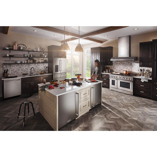 KitchenAid Undercounter 5.0 Cu. Ft. Freestanding Bar Fridge - Stainless Steel